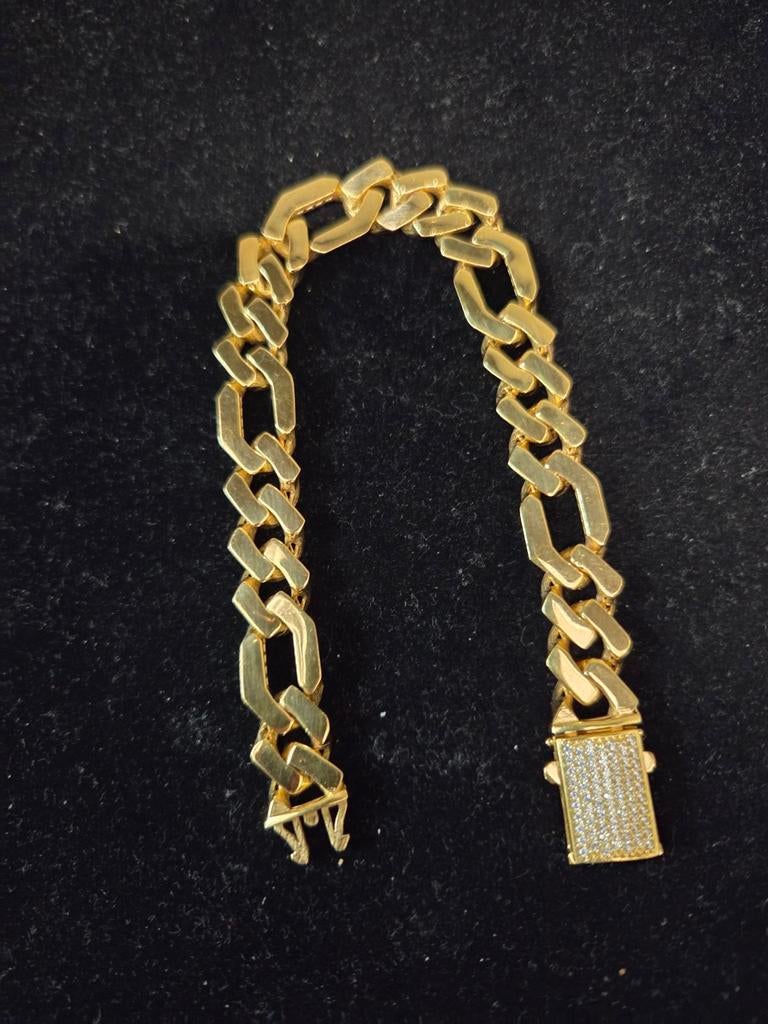 14 k gouden figaro armband 30 gram, Ophalen of Verzenden, Nieuw, Goud, Goud