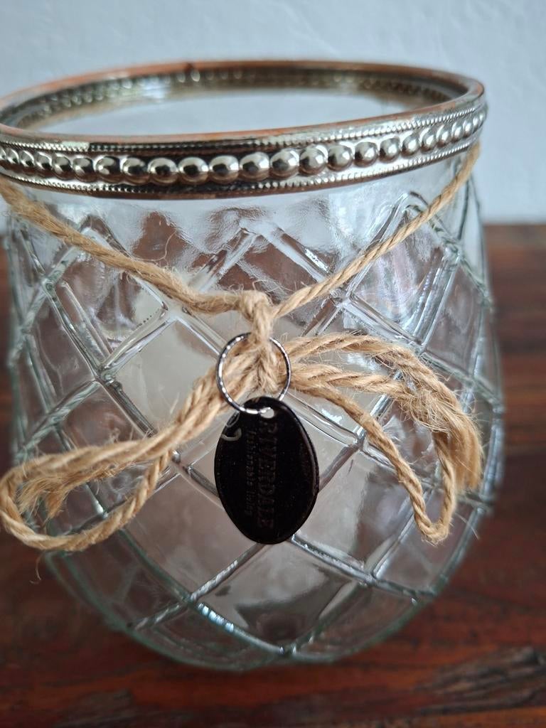 Riverdale windlichten 2 stuks 1 groot 1 kleine, Huis en Inrichting, Woonaccessoires | Kandelaars en Kaarsen, Ophalen, Overige materialen