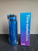 Blauwe drinkfles 1000ml met tijdmarkeringen, Ophalen of Verzenden, Nieuw