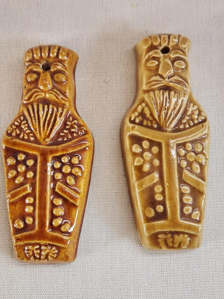 2x Keramieken Abraham Wandhangers, Antiek en Kunst, Antiek | Keramiek en Aardewerk, Ophalen of Verzenden