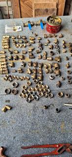 Diverse koperen leiding soldeerfittingen en koppelingen, Ophalen, Overige materialen, Gebruikt, Overige typen