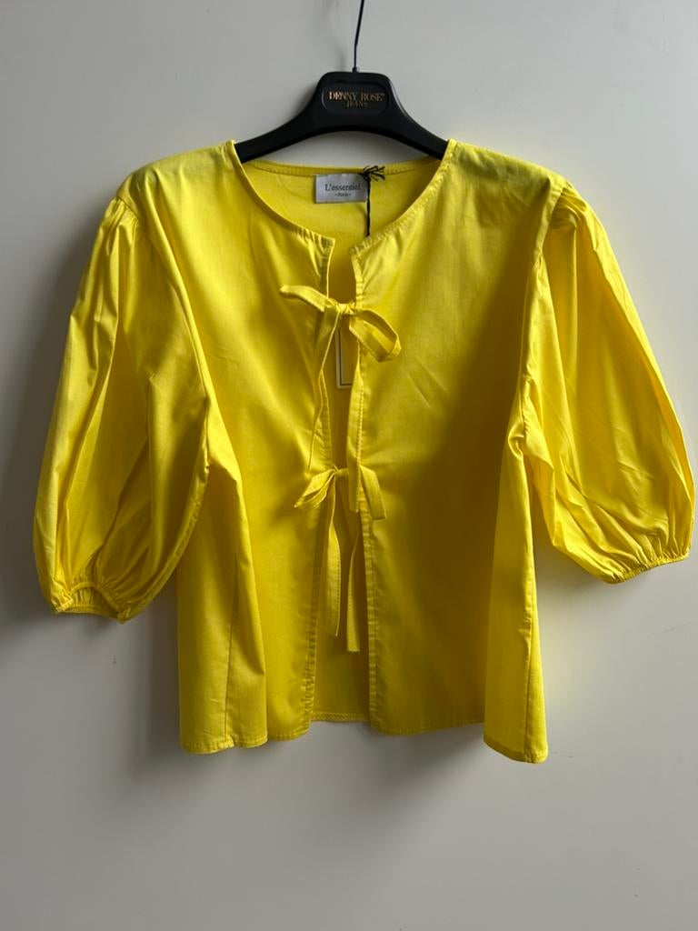 MADE IN ITALY strikjestop geel mt TU, Kleding | Dames, Tops, Made in Italy, -, Verzenden, Parijs