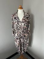 K-Design travelstof jurk Safari print L, Kleding | Dames, Jumpsuits, Ophalen of Verzenden, Zo goed als nieuw, Maat 38/40 (M), Beige