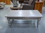 Salontafel | 130x70x49 cm | 1 lade | grijs | landelijk, Ophalen, Gebruikt, 100 tot 150 cm, 50 tot 100 cm