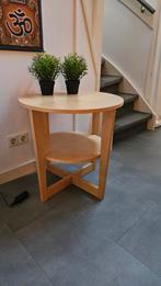 Ronde salontafel berken fineer 80 cm, 50 tot 100 cm, Verzenden, Rond, 50 tot 100 cm