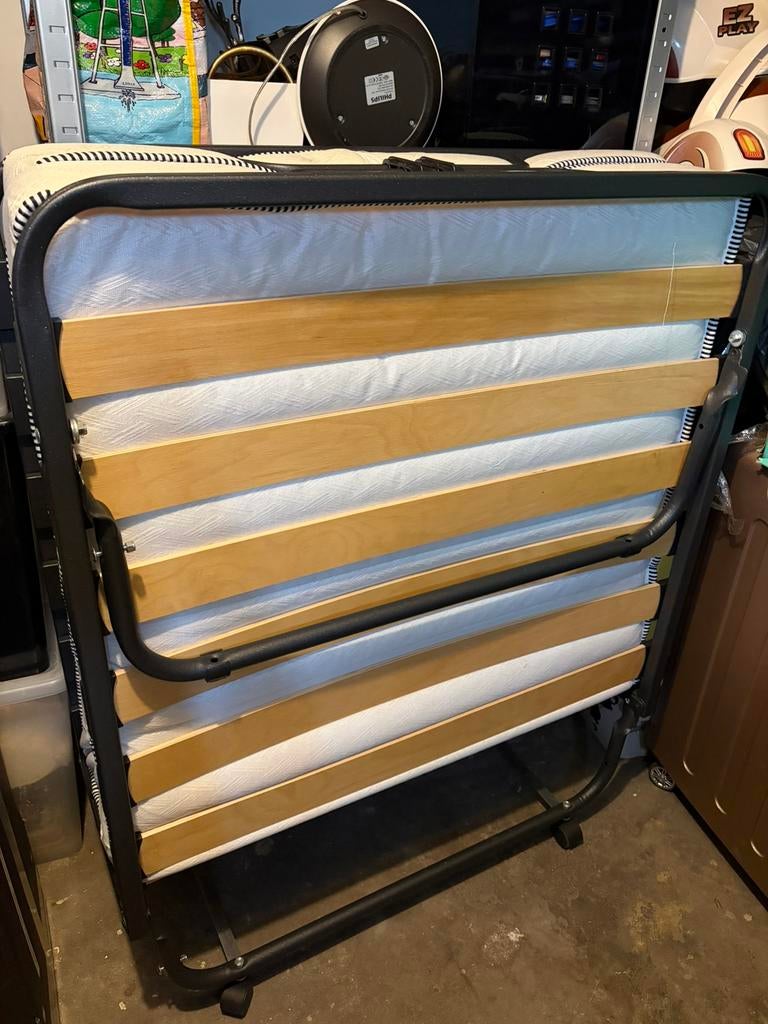 Opklapbed incl. Matras en Cover, Ophalen of Verzenden, Zo goed als nieuw, Eenpersoons