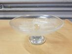 taartschaal glas met afbeeldingren eenden, Huis en Inrichting, Keuken | Servies, Ophalen of Verzenden, 'T Olde Gre-j, Info@toldegrej.nl