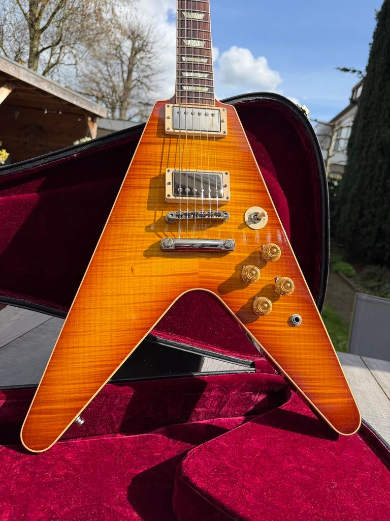 Gibson Flying V Custom Shop (lichtgewicht!), Muziek en Instrumenten, Ophalen, Zo goed als nieuw, Solid body, Gibson