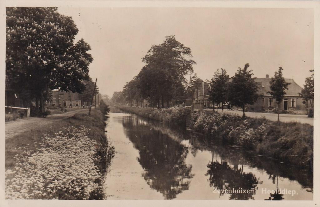 Zevenhuizen, Fotokaart, 1942., Verzenden, 1940 tot 1960, Gelopen, Groningen