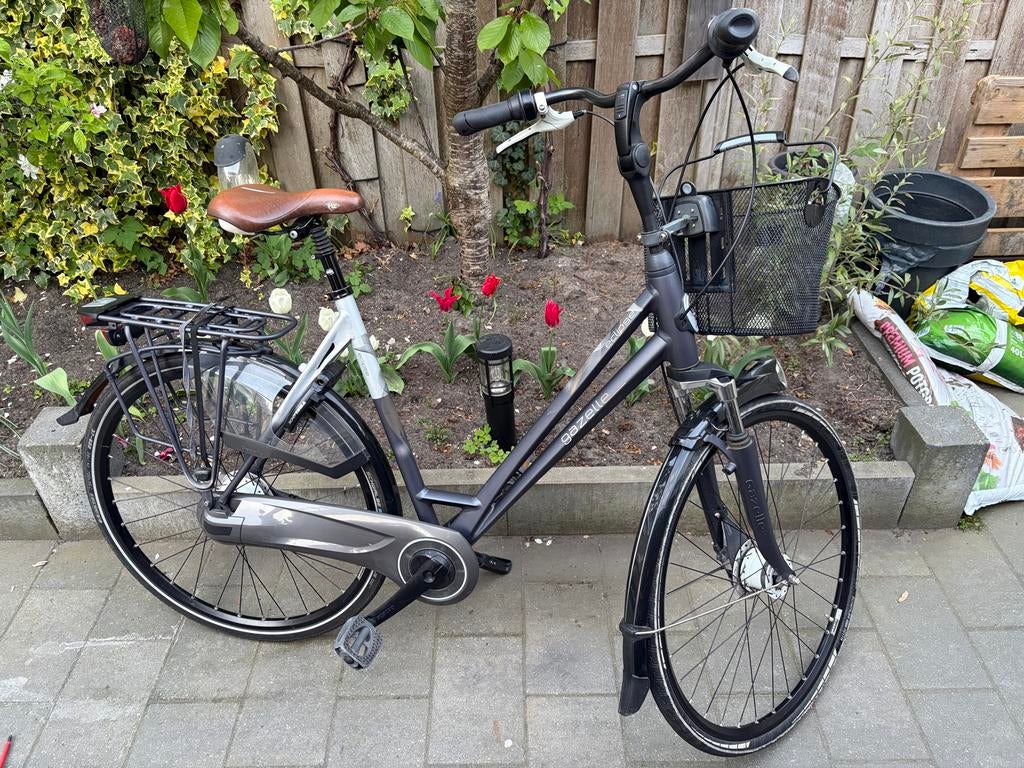 Gazelle Eclipse damesfiets, framemaat 57cm, Fietsen en Brommers, Fietsen | Dames | Damesfietsen, Gebruikt, Velgrem, Versnellingen