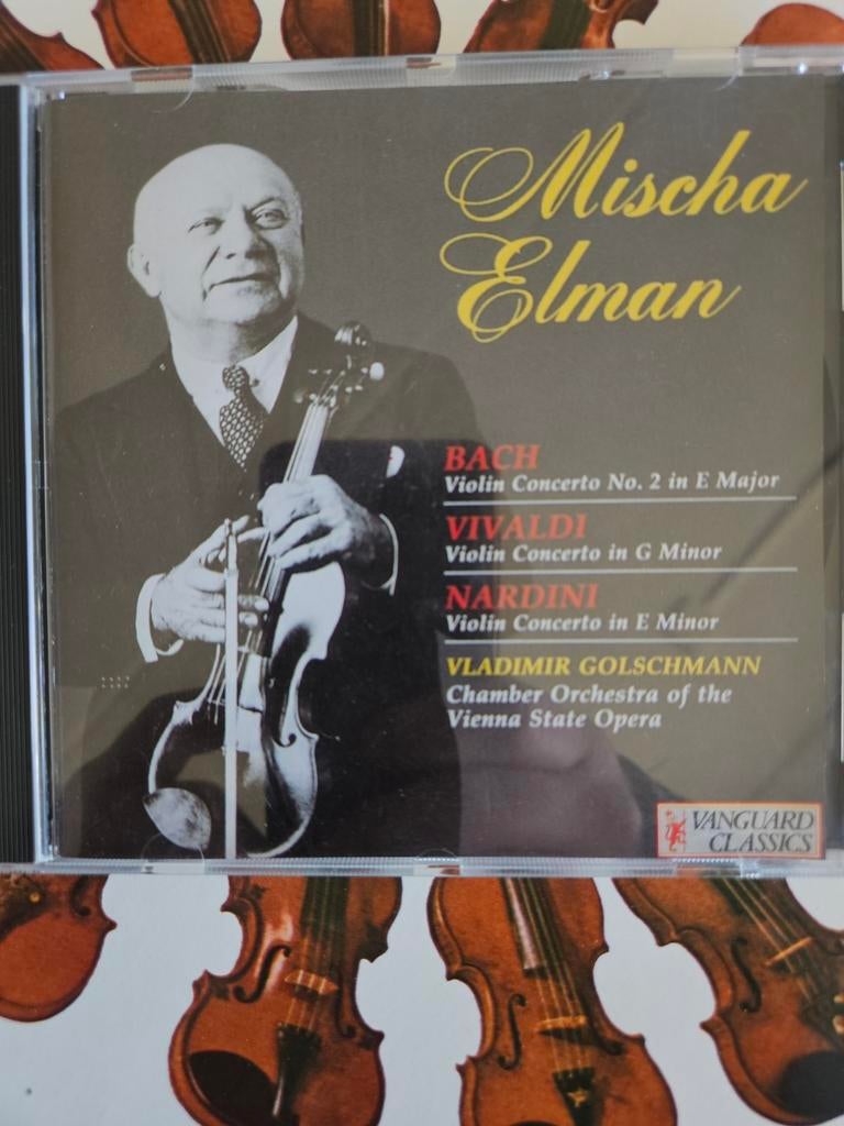 Mischa Elman - Vioolconcerten Bach, Vivaldi, Nardini CD, Cd's en Dvd's, Cd's | Klassiek, Ophalen of Verzenden, Barok, Zo goed als nieuw