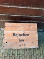 Heineken 100 jubileum krat voor de verzamelaar., Ophalen, Gebruikt, Teakhout, Minder dan 50 cm