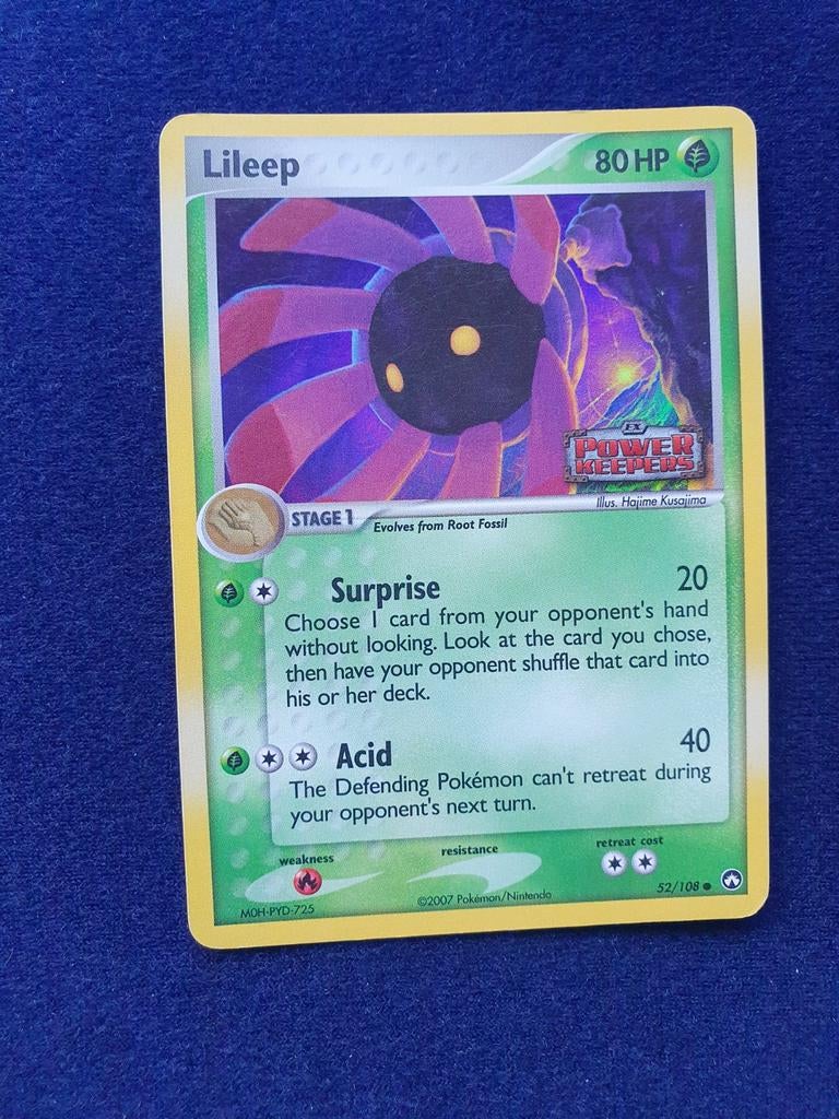 Lileep 52/108 ex power keepers pokemon kaart, Ophalen of Verzenden, Gebruikt