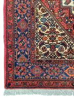Handmade Persian wool Goltogh carpet medallion 100x150cm, Crème, 100 tot 150 cm, Onbekend, Ophalen of Verzenden