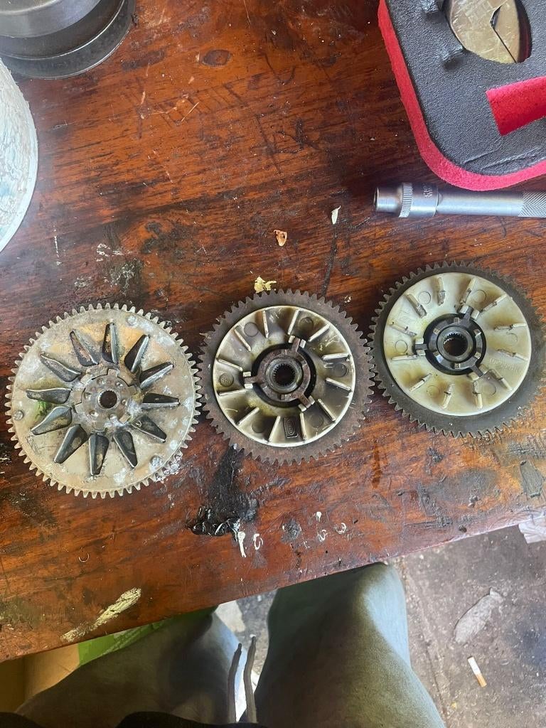 starterkransen/halfpoulie peugeot/gy6, Ophalen of Verzenden, Gebruikt, Blok