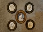 Ovale Vintage fotolijstjes, Gebruikt, Ophalen of Verzenden, Minder dan 50 cm, Minder dan 50 cm