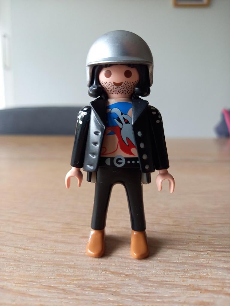 Motorclub motorrijder Playmobil themapoppetje, Ophalen of Verzenden, Zo goed als nieuw