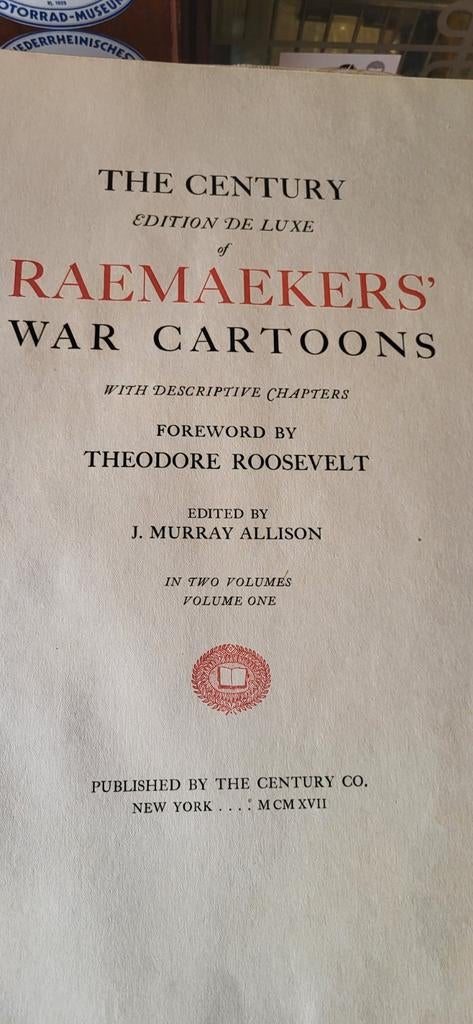 Louis Raemaekers' War Cartoons 1917 - 2 Delen, Gelezen, Ophalen of Verzenden, Landmacht, Voor 1940