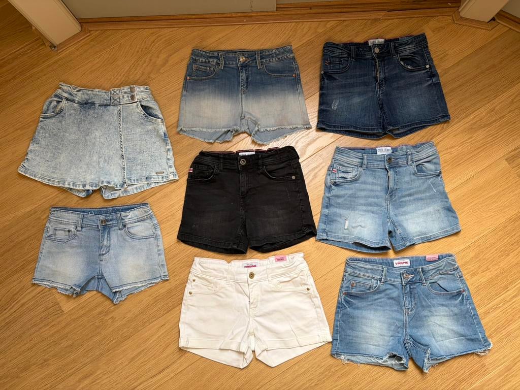 Pakket 8x shorts meisjes korte broek Vingino maat 152 ZGAN!, Ophalen of Verzenden, Zo goed als nieuw, Meisje, Broek