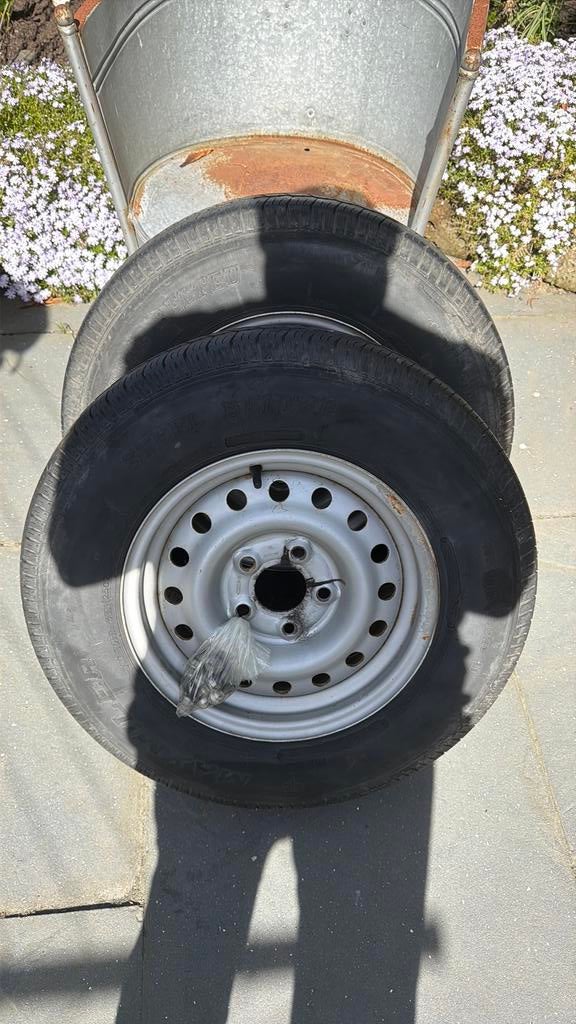 Boottrailer, caravan, aanhanger wielen, Auto diversen, Aanhangwagen-onderdelen, Ophalen of Verzenden, Zo goed als nieuw