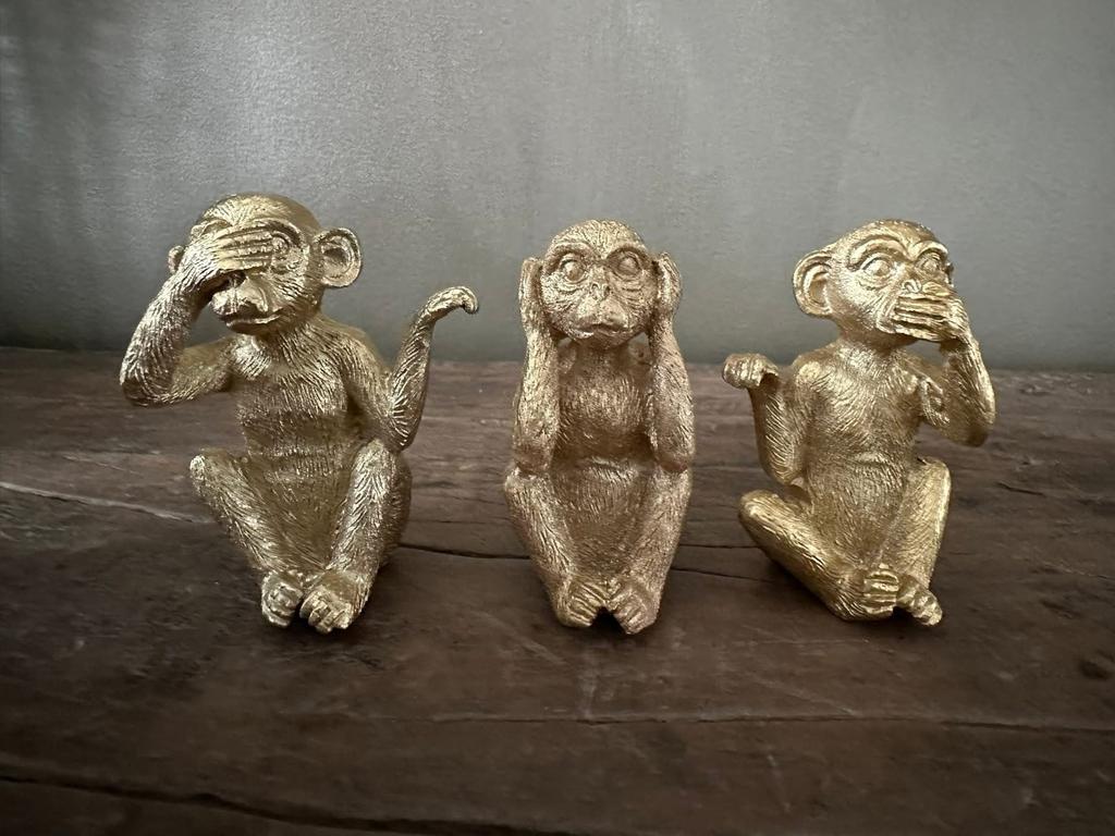 Beeldjes Horen, zien en zwijgen, Ophalen of Verzenden, Nieuw, Dier