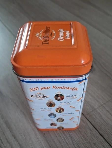 De Ruijter blik 200 jaar Koninkrijk 2013 koningshuis, Verzamelen, Blikken, Ophalen of Verzenden, Gebruikt, Overige, Overige merken
