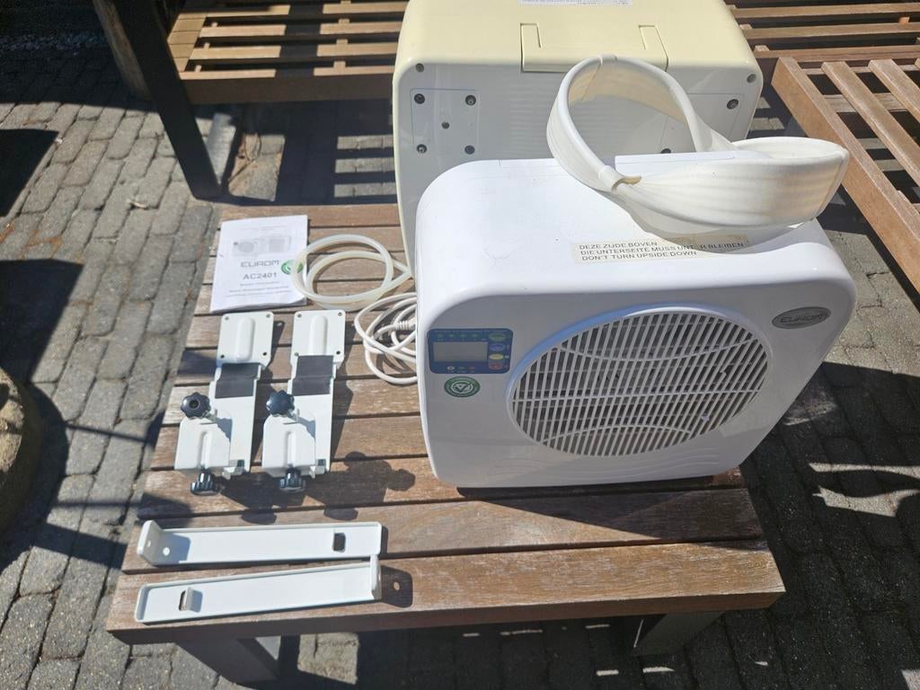 Eurom AC2401 split airco caravan camper, Witgoed en Apparatuur, Airco's, Ophalen, Gebruikt, Minder dan 60 m³, 3 snelheden of meer
