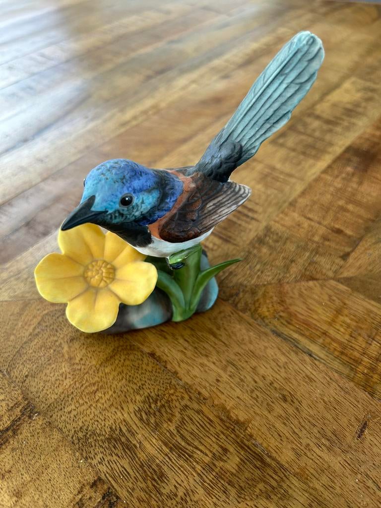 Porseleinen vogel (Ornaatelfje) van Franklin Mint, Ophalen of Verzenden, Zo goed als nieuw, Porselein, Beeldje(s)