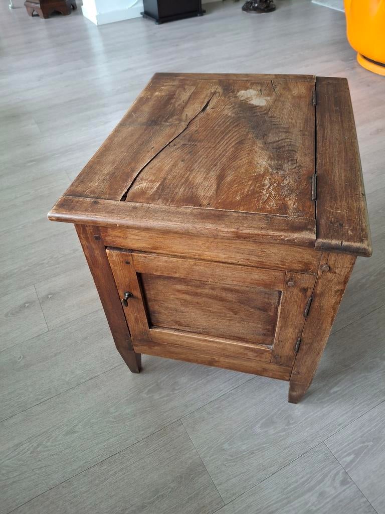 Poepdoos kastje in antiek eiken, Antiek en Kunst, Ophalen of Verzenden