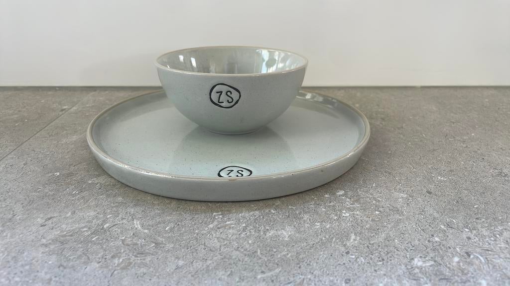 Zusss bord en schaaltje, Ophalen of Verzenden, Gebruikt, Overige stijlen, Bord(en)