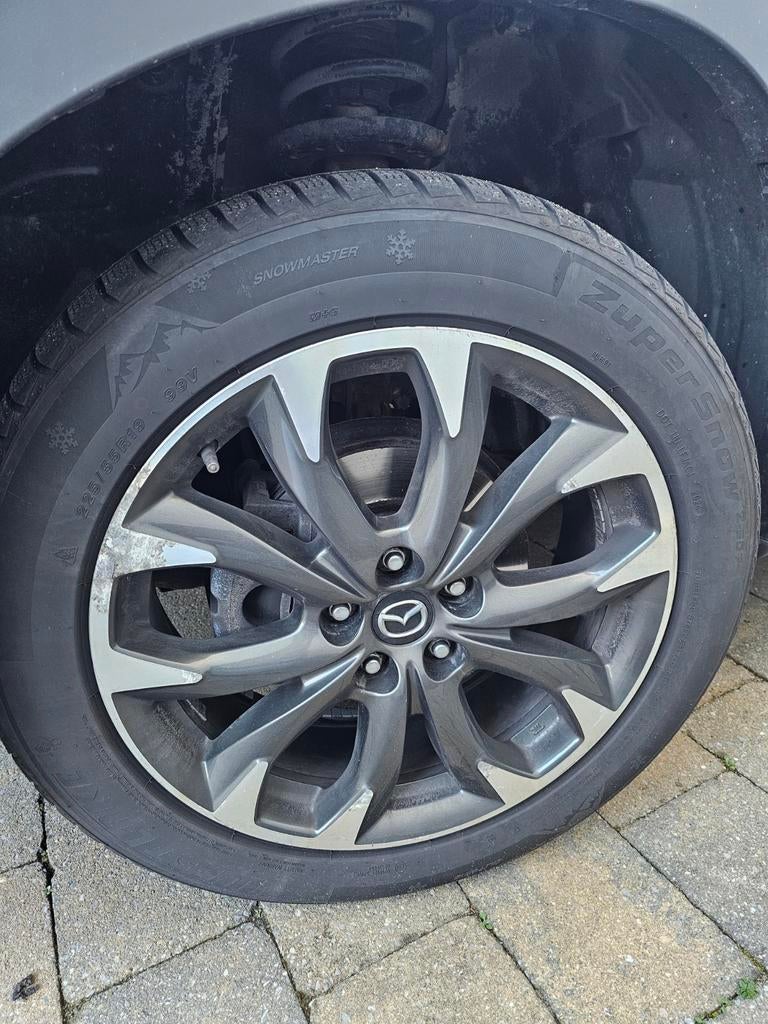 Mazda CX-5/CX5 19 inch LM velgen winterbanden 6mm 225 55 19, Ophalen of Verzenden