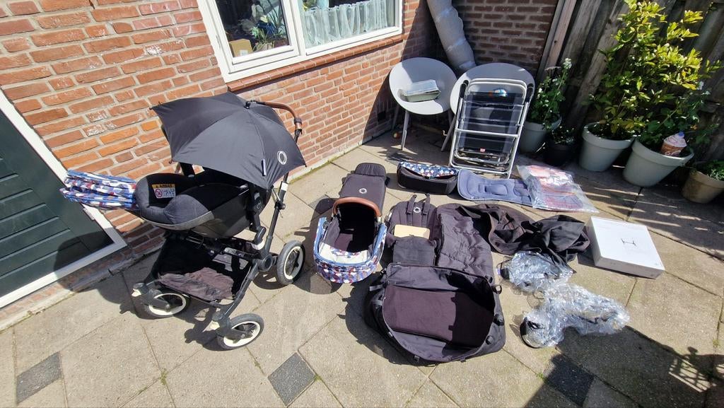 Bugaboo Donkey 2 duo met veel accessoires, Ophalen