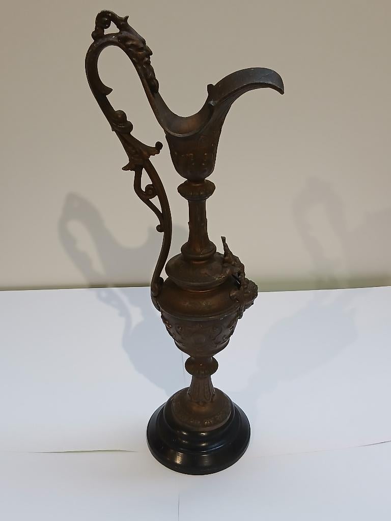 Aparte Antieke Vaas Brons ? 42 cm hoog, Ophalen of Verzenden