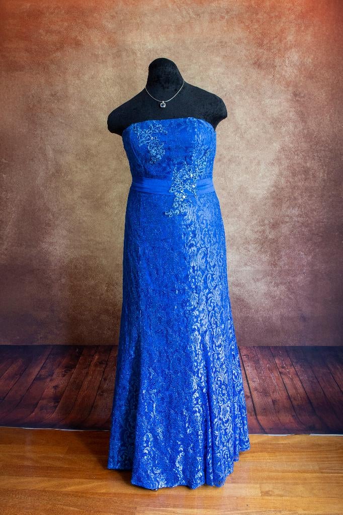 Gala jurk strapless maat XL (maat 40), Kleding | Dames, Galajurk, Blauw, Ophalen, Maat 38/40 (M)