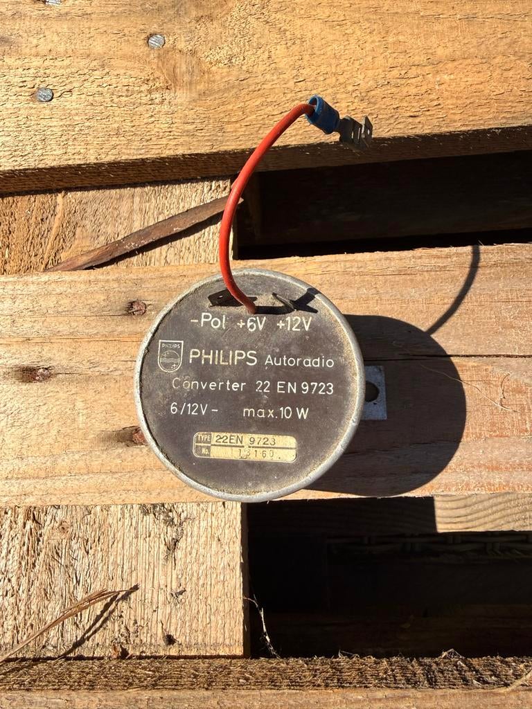 Philips Autoradio Omvormer 6V/12V voor Oldtimer (22 EN 9723), Verzenden