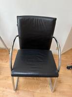 Buisframe stoel met rugleuning, Huis en Inrichting, Stoelen, Ophalen, Zo goed als nieuw, Zwart, Eén