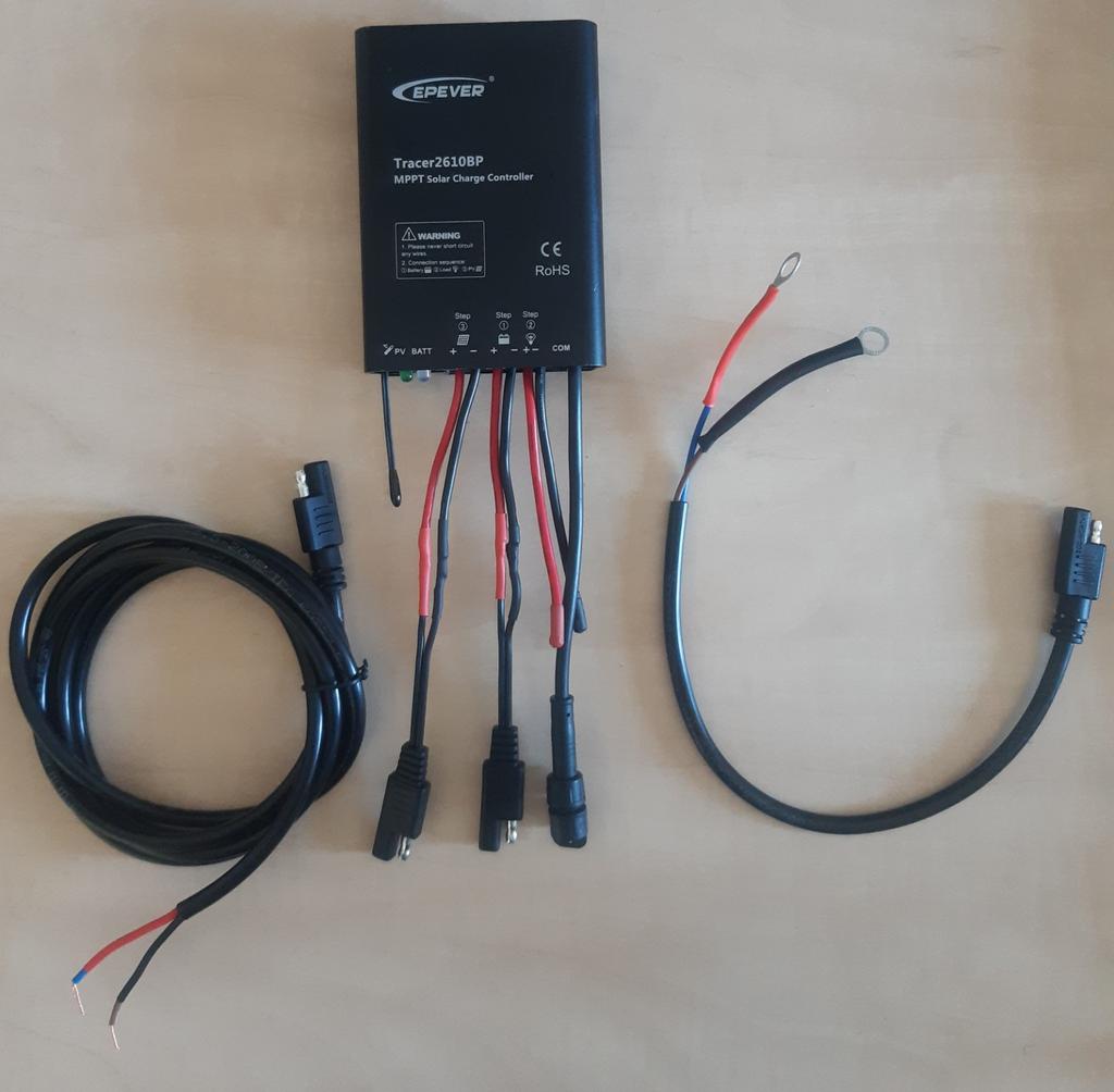 Waterdichte MPPT accu laadregelaar 10 ampere met kabels, Watersport en Boten, Ophalen of Verzenden, Zo goed als nieuw