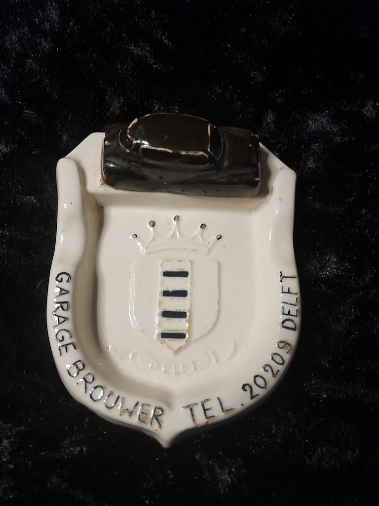 Porselein asbak garage Delft, Verzamelen, Ophalen of Verzenden, Zo goed als nieuw