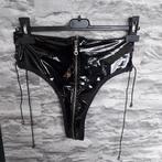 Kinky lak slip  L/XL, Kleding | Dames, Ondergoed en Lingerie, Ophalen of Verzenden, Zwart, Slip