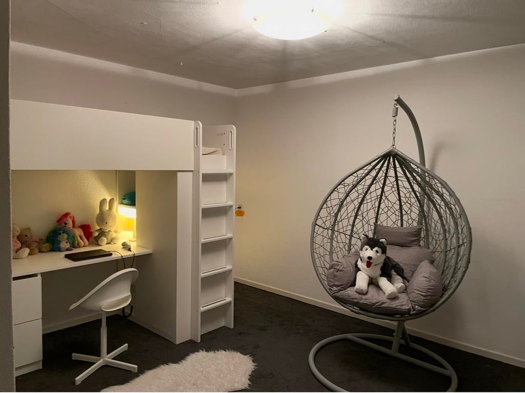 Hoogslaper met bureau en matras - Ideaal voor kleine kamers, Ophalen, Gebruikt, Hoogslaper