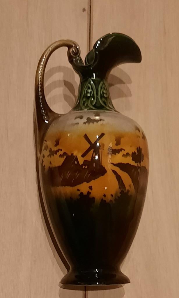 Antiek art deco nouveau kruikje, Bihl Tsjechoslowakije, Ophalen of Verzenden