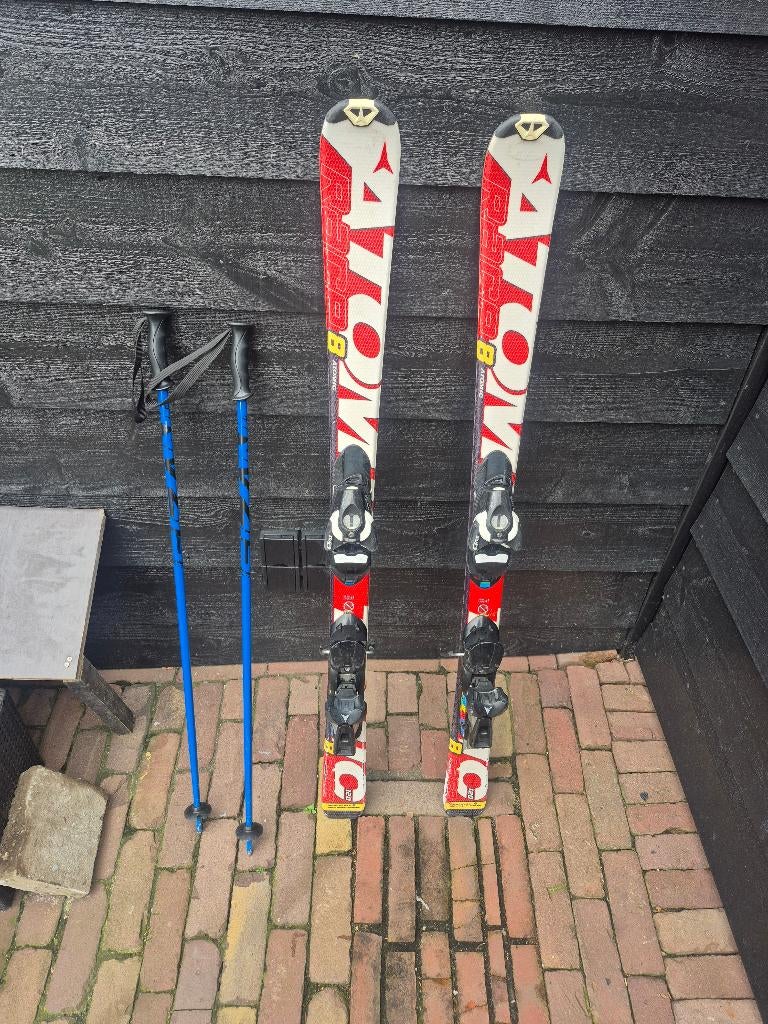 Kinderskies atomic 120, Gebruikt, 100 tot 140 cm, Ophalen of Verzenden, Carve