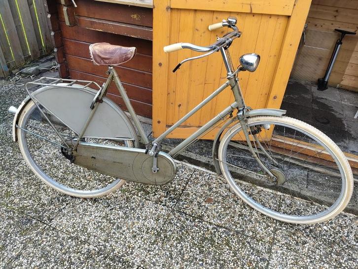 Gazelle Oldtimer Damesfiets uit 1950 - Prachtige Kleur!, Fietsen en Brommers, Fietsen | Oldtimers, 55 tot 59 cm, Jaren '50, Ophalen