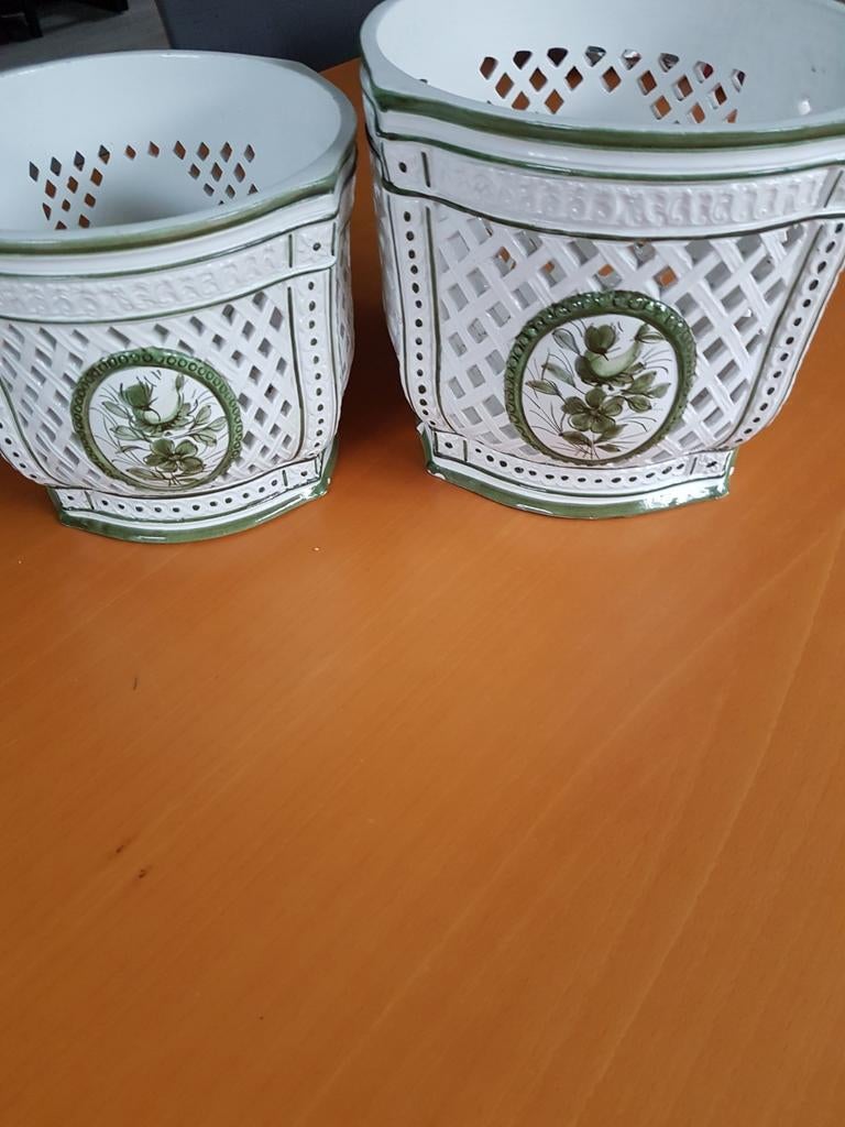 aparte set italiaanse bloempotten, Tuin en Terras, Bloempotten, Gebruikt, Binnen, Ophalen of Verzenden, Overige vormen
