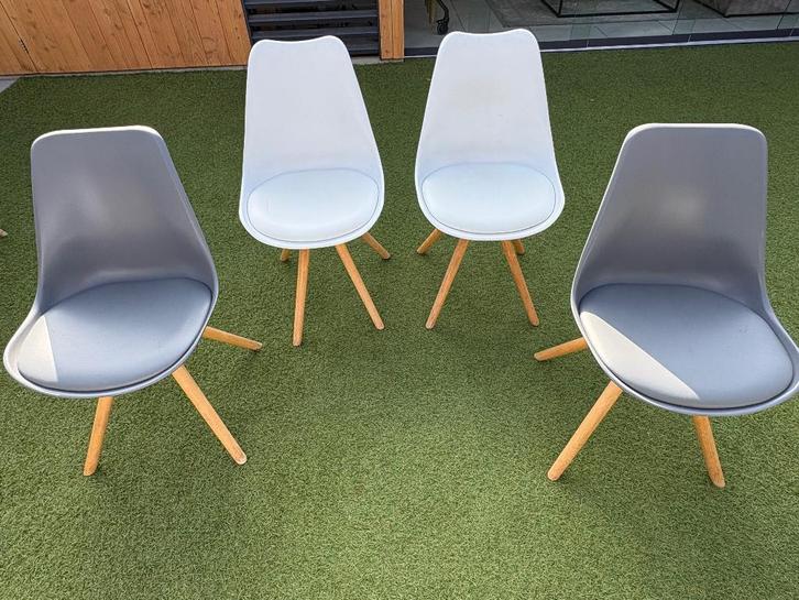 4 eetkamerstoelen, Huis en Inrichting, Stoelen, Gebruikt, Vier, Overige kleuren, Ophalen