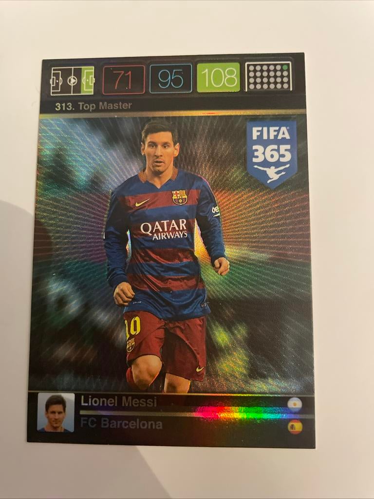 Lionel messi Top master kaart panini 2017, Ophalen of Verzenden, Zo goed als nieuw, Plaatje