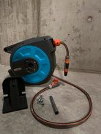 Gardena wandslangenbox met houder 15m, Ophalen, Gebruikt, Tuinslanghaspel