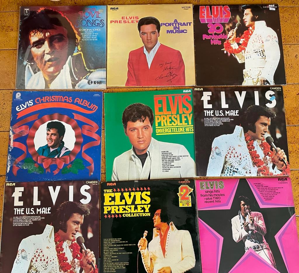 Elvis Presley LP collectie - 22 albums + 1 box, Gebruikt, Ophalen of Verzenden, 1970 - 1979, Complilatie
