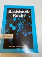 Basisboek Recht - Mr. O.A.P. van der Roest (17e druk), Ophalen of Verzenden, Gamma, Zo goed als nieuw, HBO