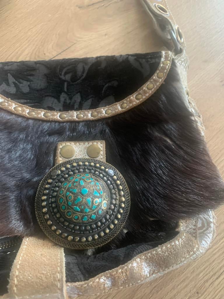 Festival tasje Ibiza boho, Ophalen of Verzenden, Gebruikt, Bruin, Schoudertasje